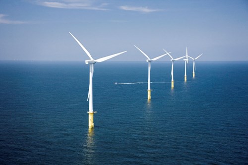 North Hoyle windfarm near Prestatyn