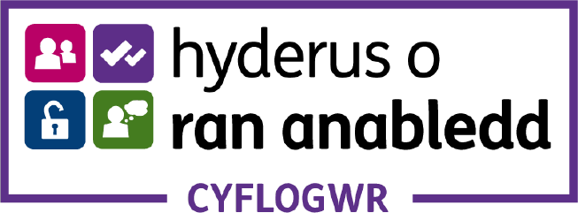 logo cyflogwr Hyderus o ran Anabledd